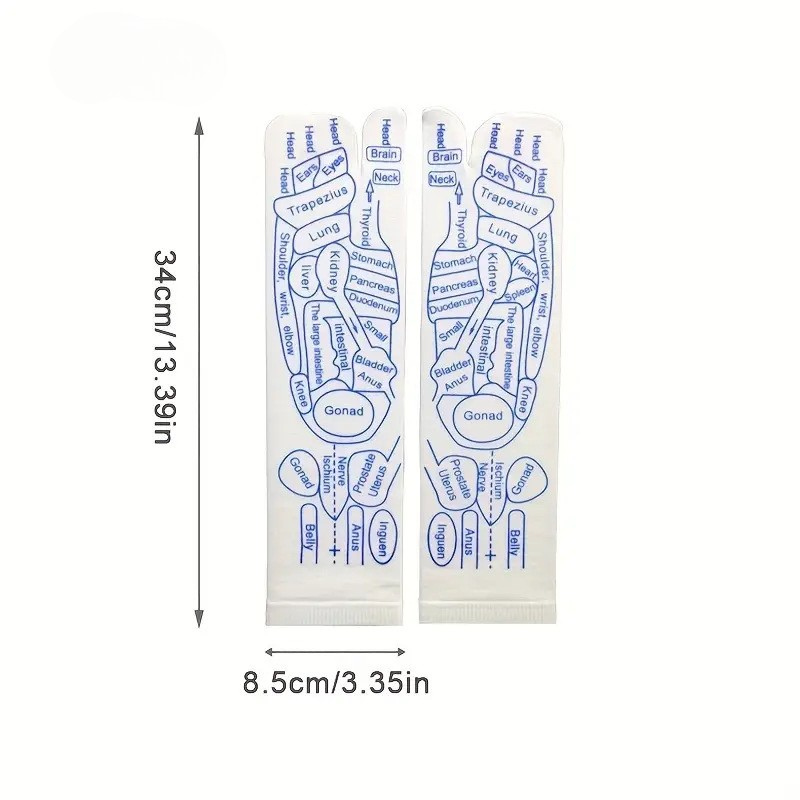 Reflexologistrumpor med massageverktyg (ett set)
