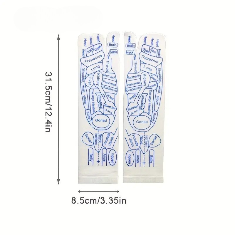 Reflexologistrumpor med massageverktyg (ett set)