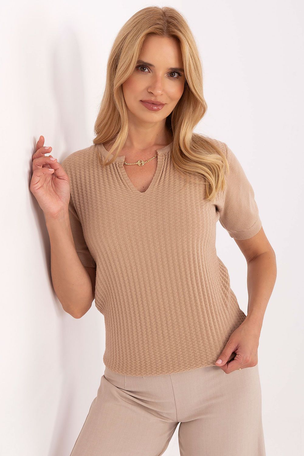  Short sleeve sweater model 216773 Factory Price 